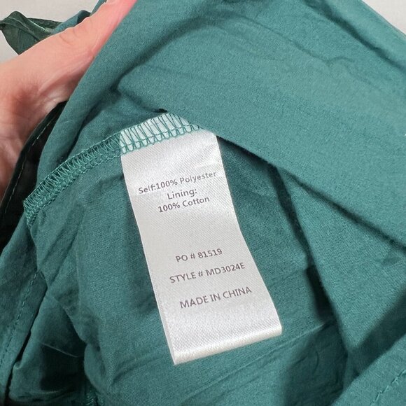 Altard State Babydoll Mini Dress Size XL Green Flutter Sleeve Tie Back Party - Picture 11 of 12